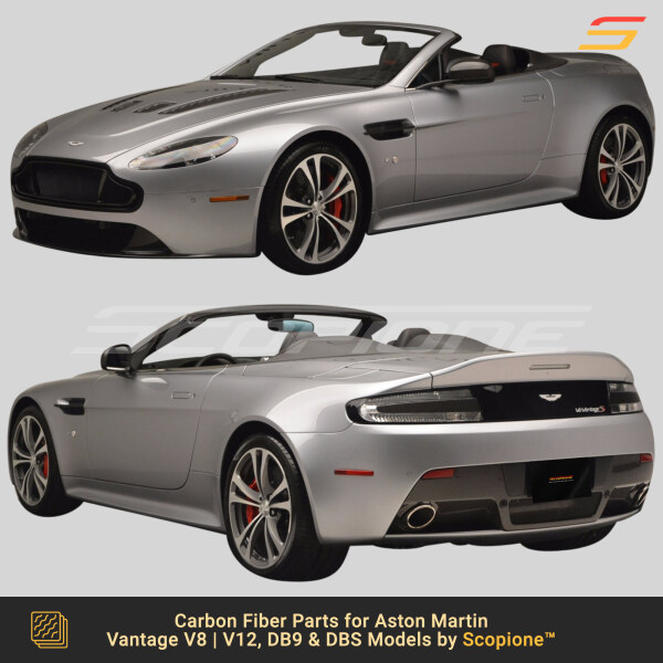 Aston Martin Vantage V12 with Scopione carbon fiber parts