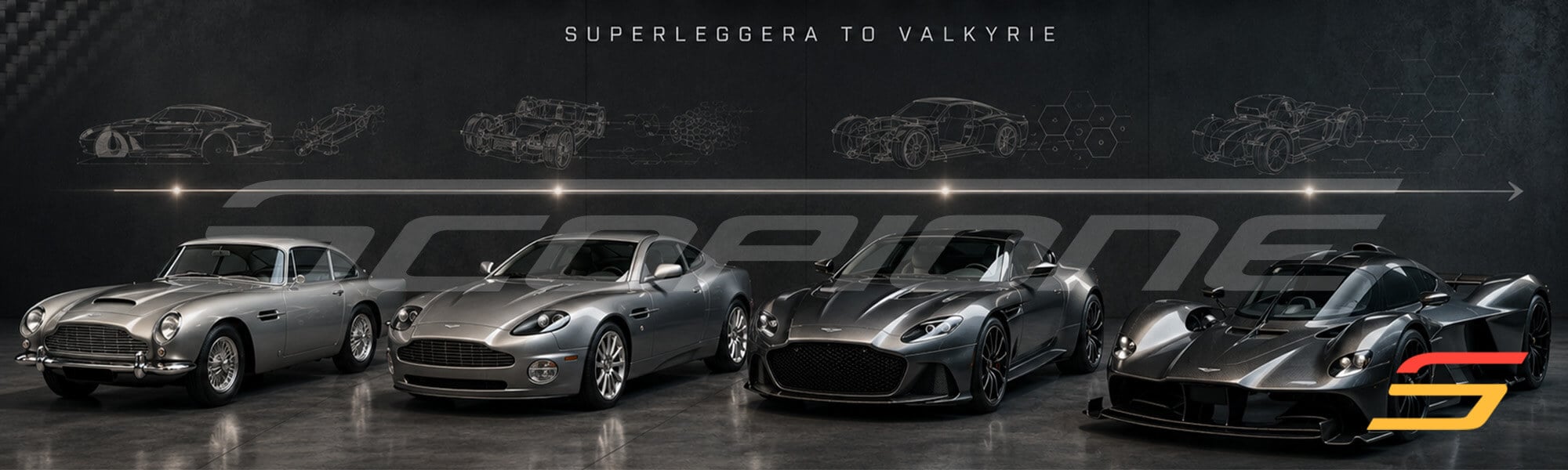 Superleggera to Valkyrie – four generations of Aston Martin ending in the Valkyrie