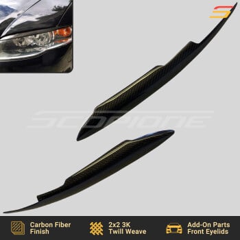 Audi 05-08 A4 S4 RS4 B7 Carbon Fiber Add-On Headlight Eyelids