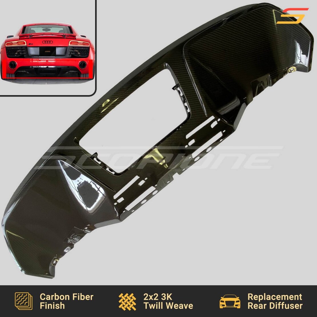 Audi R8 Carbon Fiber Rear Diffuser | Premium Aero Upgrade