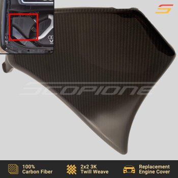 Scopione carbon fiber air intake box engine cover for Audi S4 B5 A6 C5 2.7T V6 BiTurbo