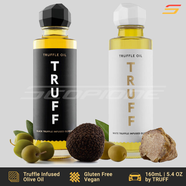 Black & White Truffle Infused Olive Oil by TRUFF - 160mL (5.4FL OZ)