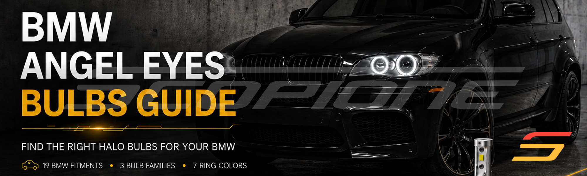 BMW Angel Eyes Bulbs Guide by Scopione – X5 with white LED halos