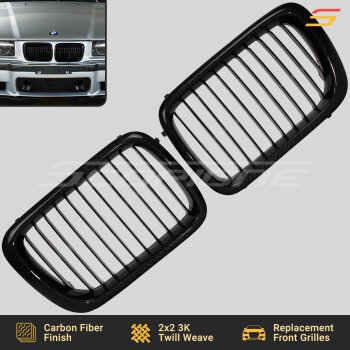 Scopione Carbon Fiber LCI Kidney Grilles for BMW E36 1997–1999