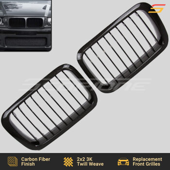 Scopione Carbon Fiber Pre-LCI Kidney Grilles for BMW E36 1991–1996