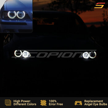 Angel Eyes Headlight LED Bulbs for BMW 00-03 5 Series - E39 M5 LCI