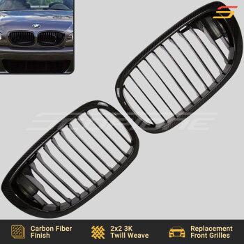Scopione Carbon Fiber LCI Kidney Grilles for BMW E46 2-Door Coupe 2004–2006