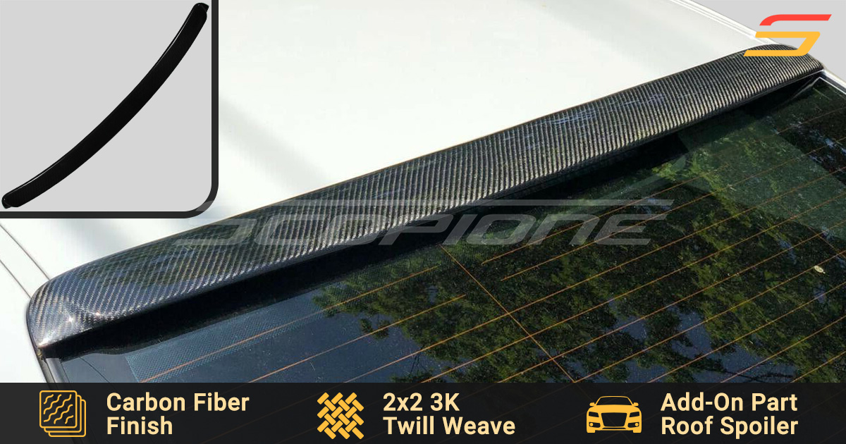 Scopione Carbon Fiber Rear Roof Spoiler for BMW 3 Series E46 Sedan