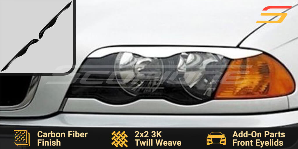Auto Styling Zubehör Real Carbon Fiber Scheinwerfer Augenbrauen Augenlider  Trim für BMW E46 323i 328i 330i 325i 1999-2004 lampe Hauben - AliExpress