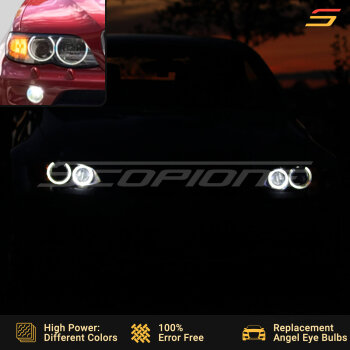 Angel Eyes Headlight LED Bulbs for BMW 04-06 X5 - E53 LCI