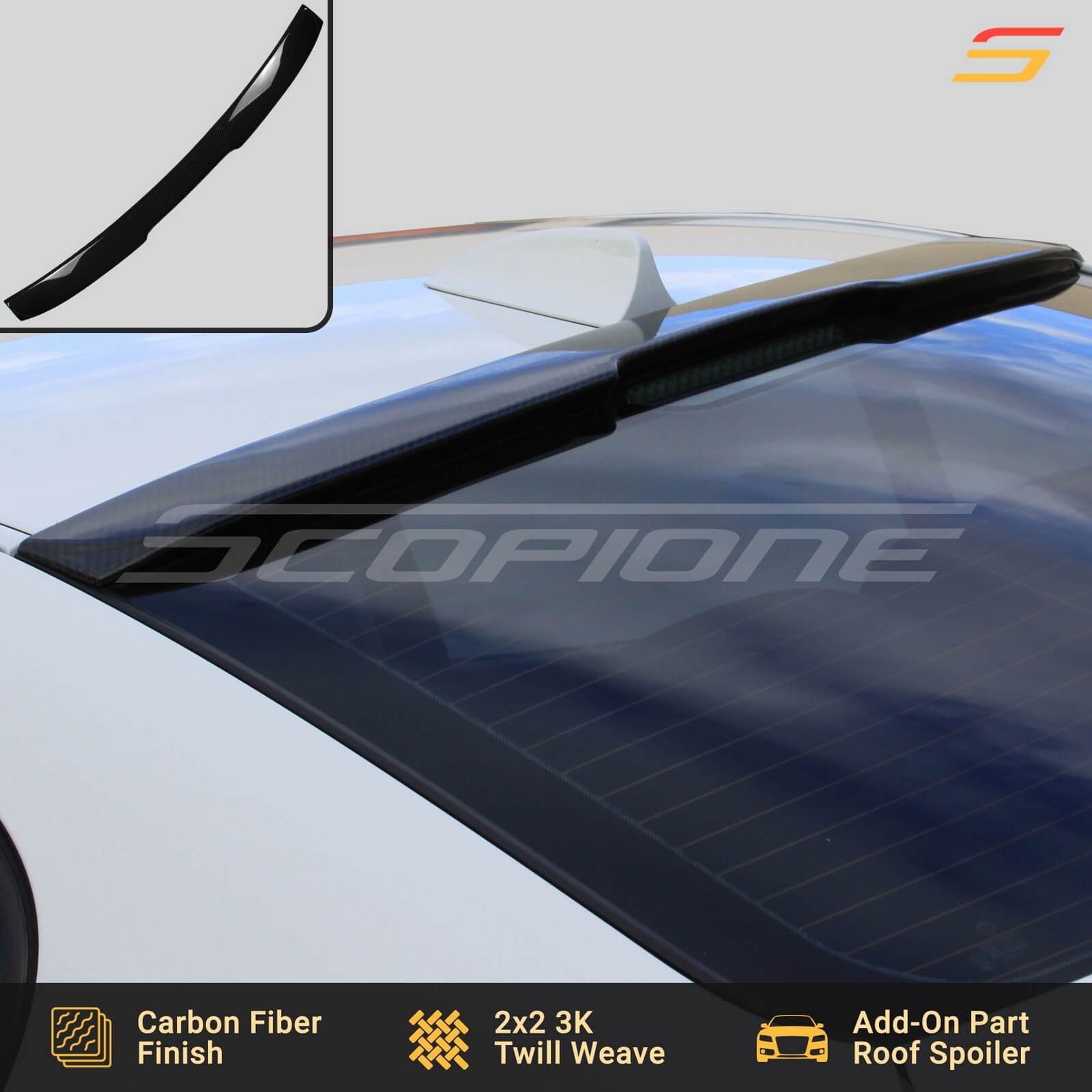 AutoTecknic Roof Spoiler - BMW E60 5-Series Sedan