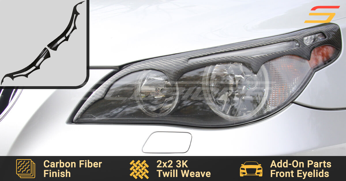 Scopione Carbon Fiber Headlight Eyelids for BMW 5 Series E60 M5