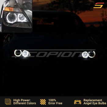 Angel Eyes Headlight LED Bulbs for BMW 04-07 6 Series - E63 E64 M6 Pre-LCI