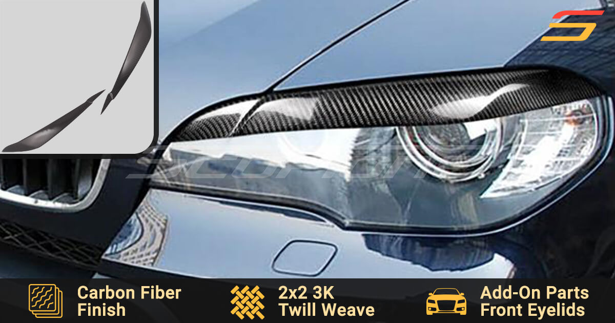 BMW X5 E70(2007-2014) EYEBROWS HEADLIGHT BROWS ABS PLASTIC NEW