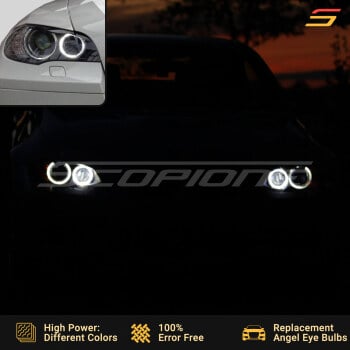 BMW 08-14 X6 X6M E71 Angel Eyes Halo H8 LED Bulbs