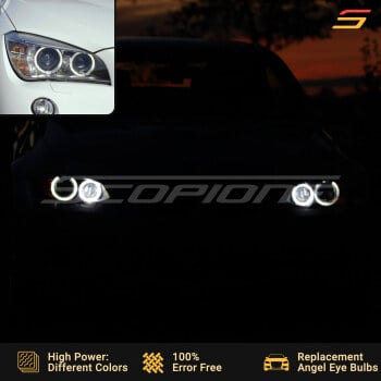 BMW 10-12 X1 E84 Angel Eyes Halo H8 LED Bulbs