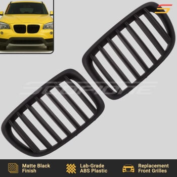 Scopione Matte Black Kidney Grille Set for BMW 10-15 X1 E84