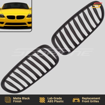 Scopione Matte Black Kidney Grille Set for BMW 03-08 Z4 E85 E86 & 06-08 Z4 M