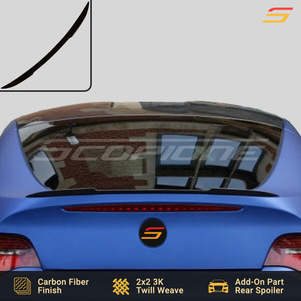 Scopione Carbon Fiber Trunk Spoiler Installed on BMW Z4 E86 Coupe 2006–2008