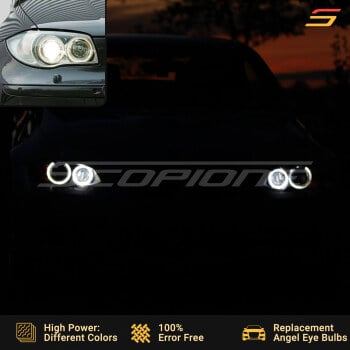 BMW 04-07 1 Series E87 Angel Eyes Halo LED Bulbs