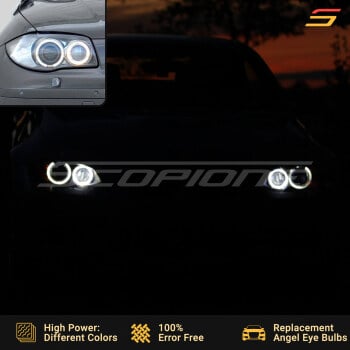 BMW 08-12 1 Series E81 E87 Angel Eyes Halo H8 LED Bulbs