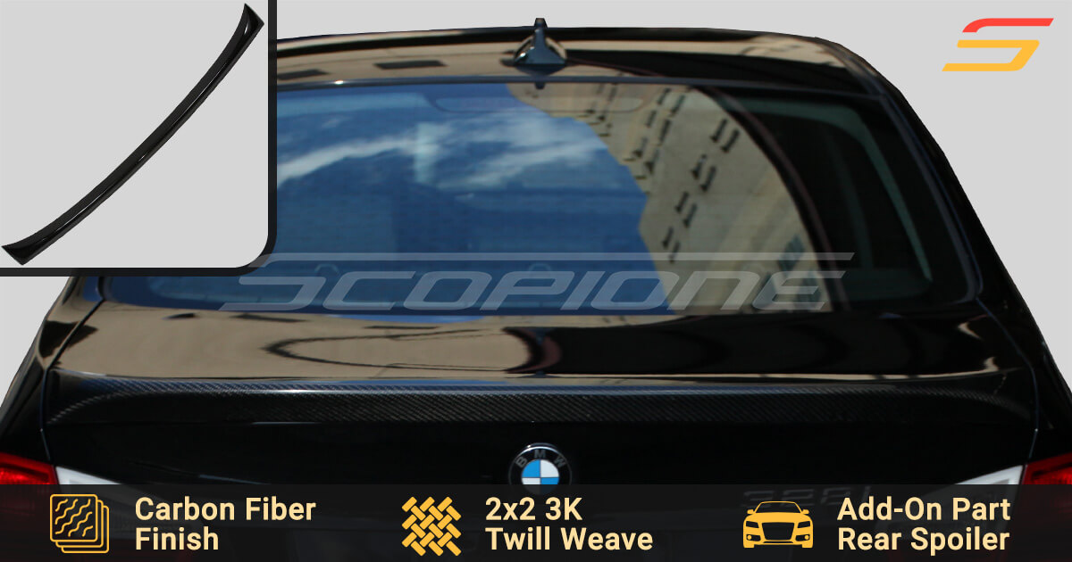Scopione Carbon Fiber Rear SC5 Trunk Spoiler for BMW 3 Series E90 Sedan