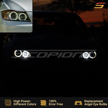 BMW 06-08 3 Series E90 E91 Angel Eyes Halo LED Bulbs