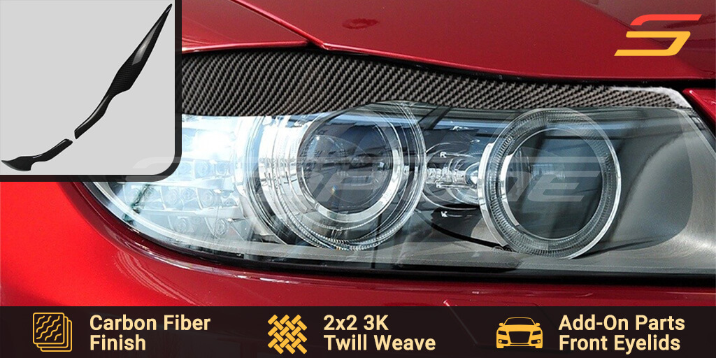 Scopione Carbon Fiber Headlight Eyelids for BMW 3 Series E90