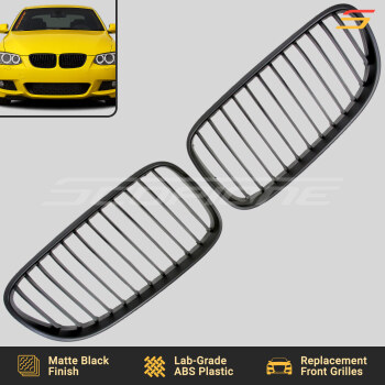 Scopione Matte Black LCI Kidney Grille Set for BMW 11-13 2dr 3 Series E92 E93
