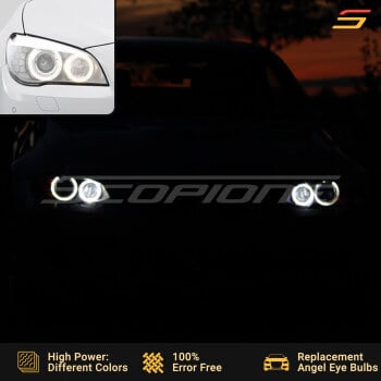 BMW 09-12 7 Series F01 F02 Angel Eyes Halo H8 LED Bulbs