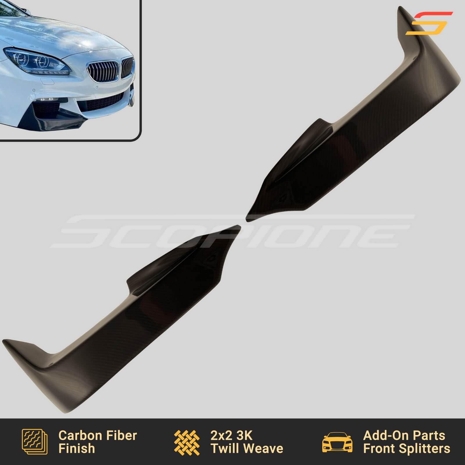 Quality Carbon Fiber Parts by Scopione for BMW 6 Series & M6