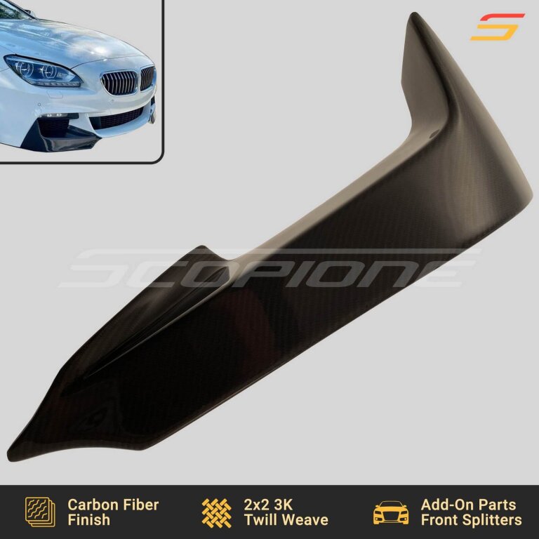 Scopione Carbon Fiber M-Tech Splitters for BMW 6 Series F06 F12 F13