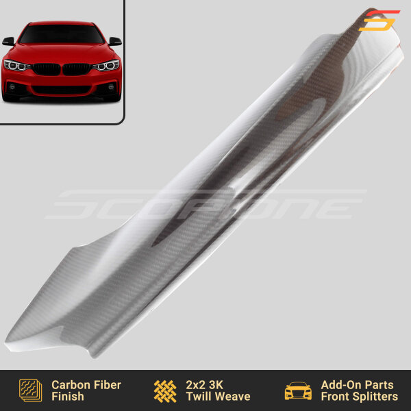 Scopione Carbon Fiber Front Splitters for BMW 4 Series M-Tech F32 F33 F36