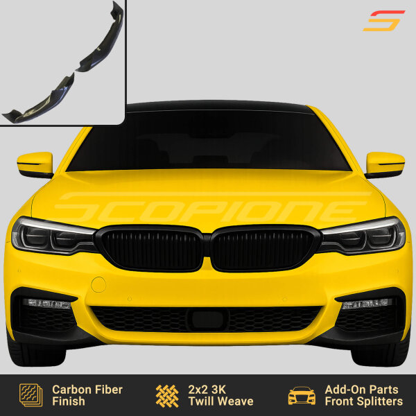 Installed Scopione Carbon Fiber M-Tech Splitters on BMW G30 5 Series
