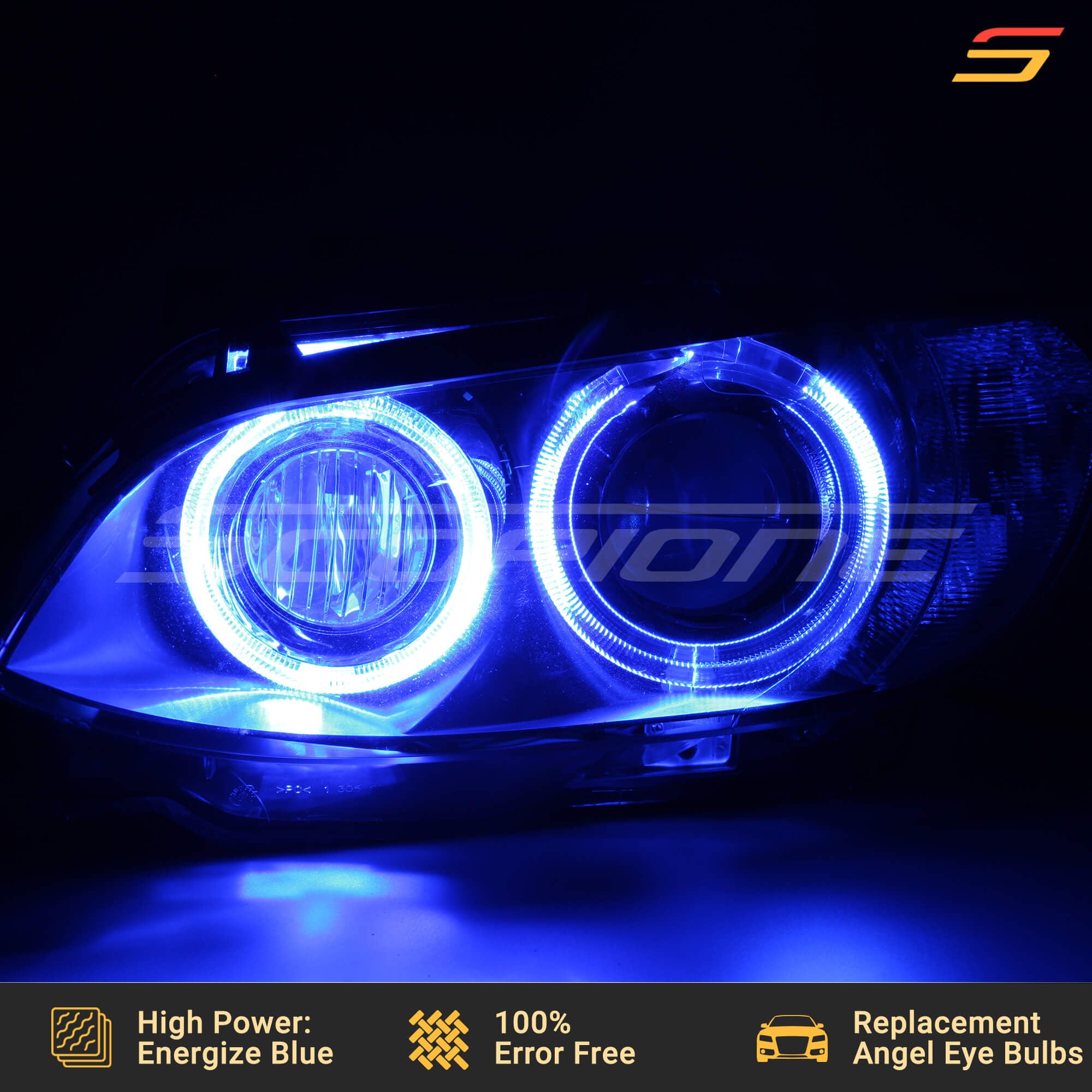 Energize Blue High Power LED angel eyes halo by Scopione