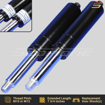 Bolt On Lambo Vertical Door Kit Replacement Shocks - 7 3/4" - M10/M12 - 500 to 1000lbs
