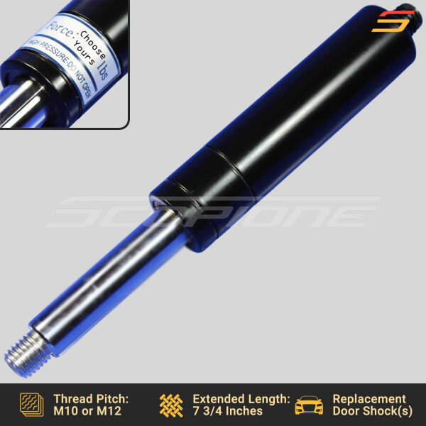Bolt On Lambo Vertical Door Kit Replacement Shocks - 7 3/4" - M10/M12 - 500 to 1000lbs - Image 2