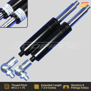 Bolt On Lambo Vertical Door Kit Replacement Shocks & Ball Joints - 7 3/4" - 500 to 1000lbs