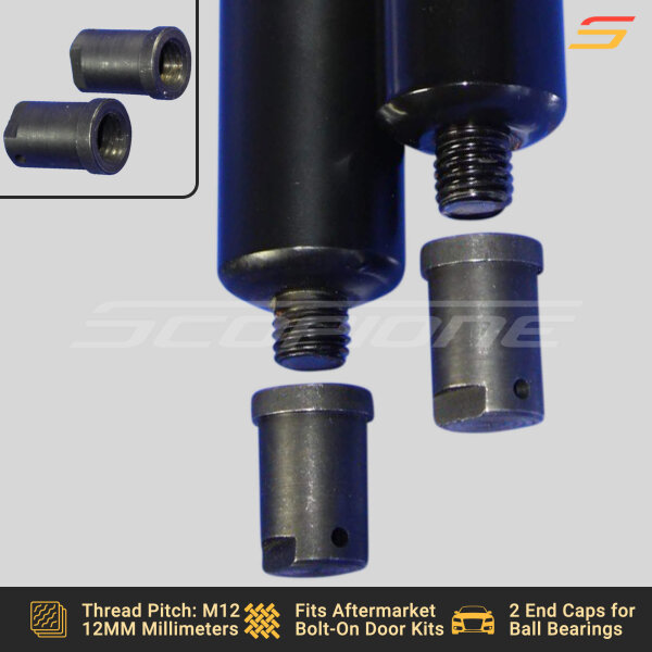Bolt On Lambo Vertical Door Kit Shocks Fittings: Swivel Joints, Ball Bearings, End Caps, Screws - Image 9