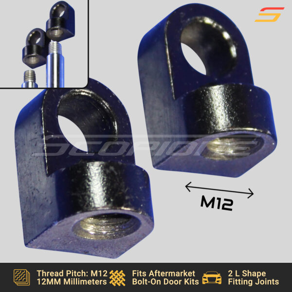 Bolt On Lambo Vertical Door Kit Shocks Fittings: Swivel Joints, Ball Bearings, End Caps, Screws - Image 5