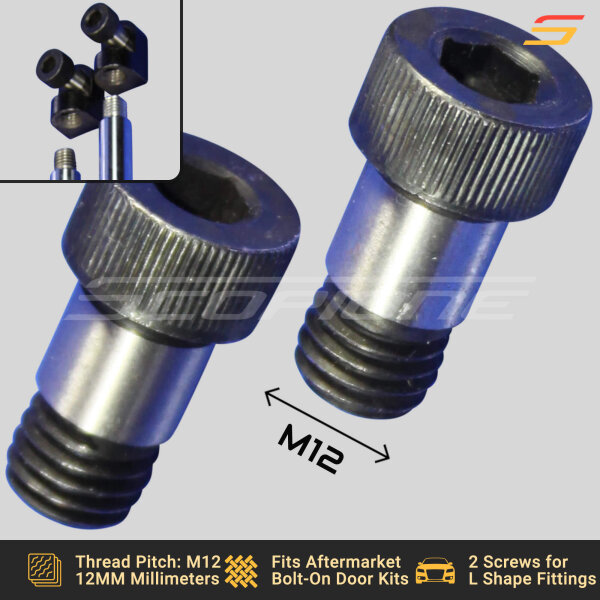 Bolt On Lambo Vertical Door Kit Shocks Fittings: Swivel Joints, Ball Bearings, End Caps, Screws - Image 2