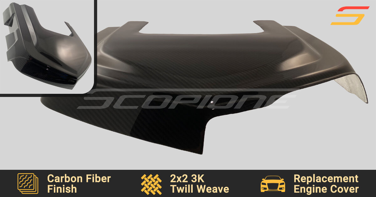 Carbon Fiber Engine Cover for Cadillac 09-15 CTS-V 6.2L V8 by Scopione