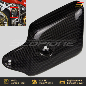 Ducati 94-03 Carbon Fiber Replacement Exhaust Heat Shield Guard