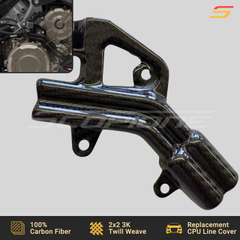 Ducati 21 Panigale V4 20-22 Streetfighter V4 Carbon Fiber Replacement Rear Brake Line Cover Bracket
