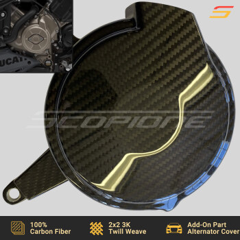 Ducati 18-25 Panigale V4 Streetfighter V4 Carbon Fiber Add-On Alternator Cover Guard