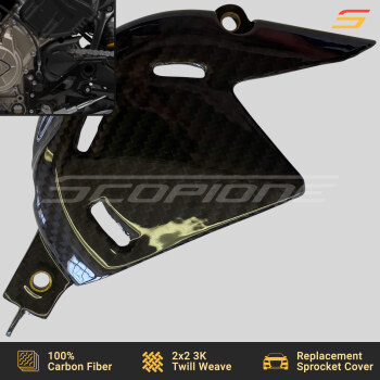 Ducati 18-25 Panigale V4 Streetfighter V4 Carbon Fiber Replacement Front Sprocket Cover
