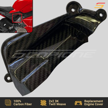 Ducati 18-25 Panigale V4 Streetfighter V4 Carbon Fiber Replacement Right Rear Cylinder Head Cover