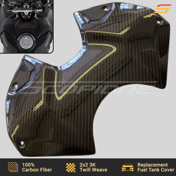 Ducati 20-22 Carbon Fiber Replacement Fuel Tank Front Cover