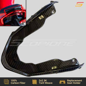 Ducati 18-24 Panigale V4 20-25 Panigale V2 Streetfighter V4 V2 Carbon Fiber Replacement Rear Seat Holder Tail Rail
