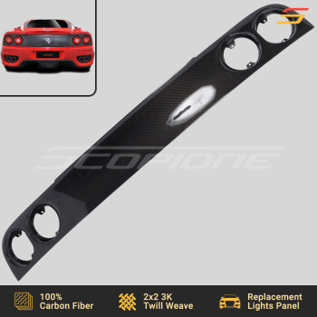 Ferrari 00-04 360 Carbon Fiber Rear Tail Light Panel
